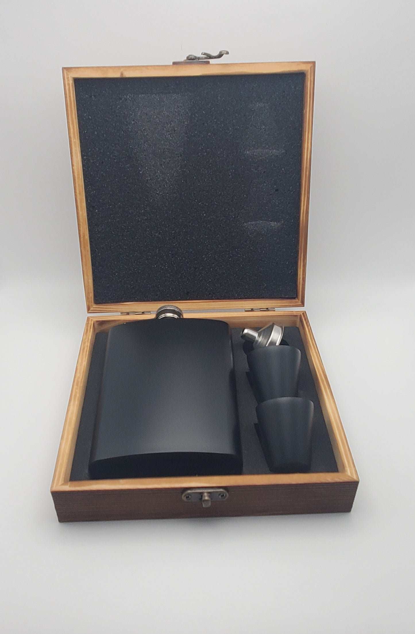 Flask Set - Wooden Box