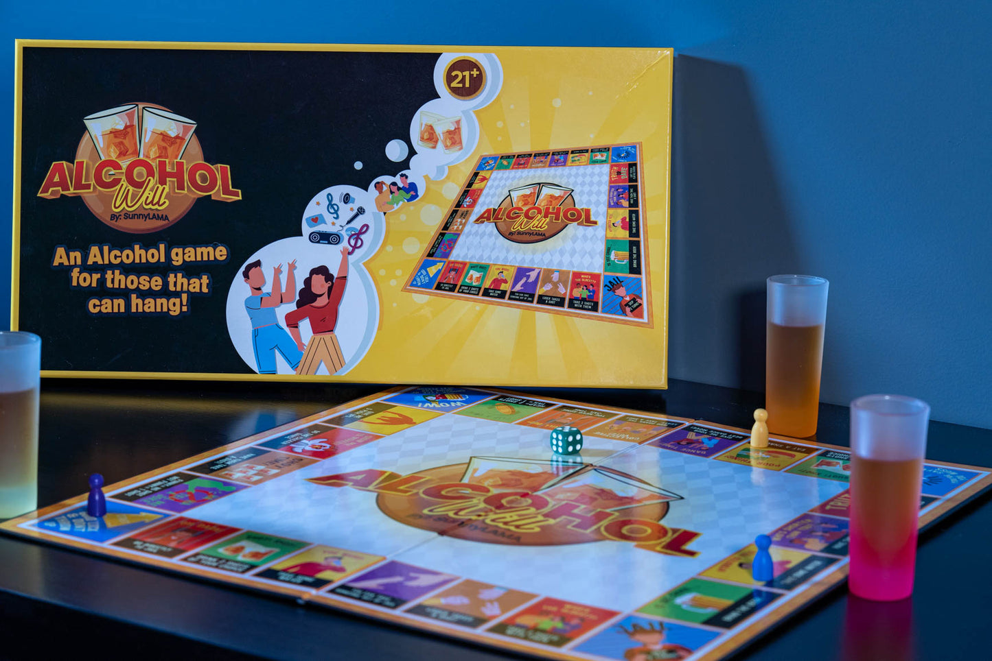 Alcohol Will - Adult Board game – Sunny LA.MA. Creations